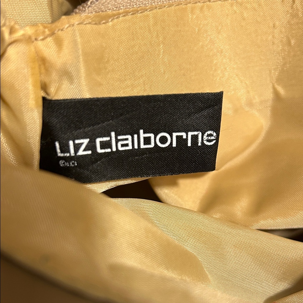 Liz Claiborne Woven Metallic Bronze colored Shoulder Bag Y2K - Picture 6 of 15